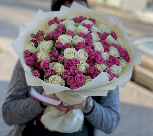 Супер букет 💐 сделано с любовью, артикул F1153934 - 9800 рублей, доставка по городу. Flawery - доставка цветов