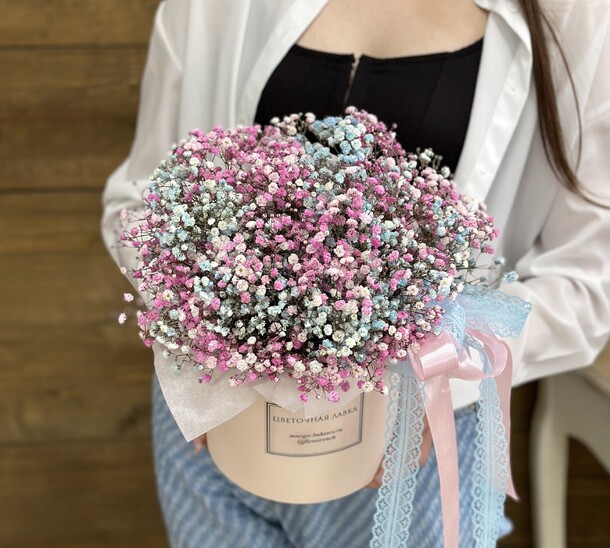 Цветные гипсофилы, артикул F1207277 - 6764 рублей, доставка по городу. Flawery - доставка цветов