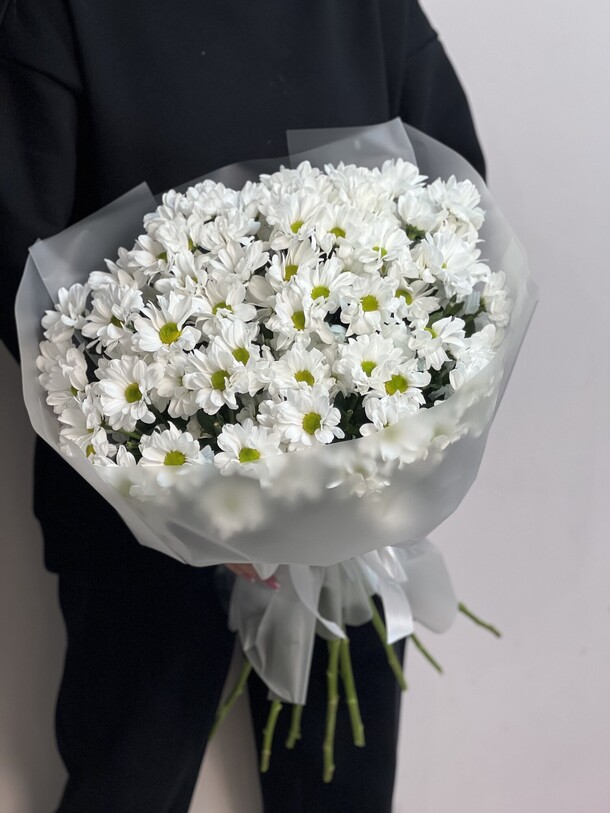 Букет из 13 ромашковых хризантем, артикул F1365358 - 8690 рублей, доставка по городу. Flawery - доставка цветов