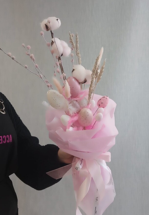 Пасхальный букетик, артикул F1406689 - 2400 рублей, доставка по городу. Flawery - доставка цветов