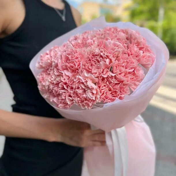 Букет из 15 розовых диантусов, артикул F1212903 - 3190 рублей, доставка по городу. Flawery - доставка цветов