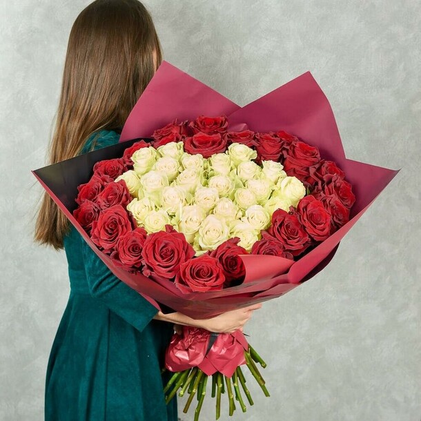 Букет "сильная любовь", артикул F1217002 - 18250 рублей, доставка по городу. Flawery - доставка цветов