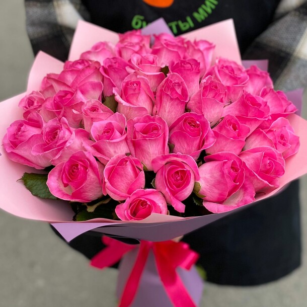 Букет 35 роз "аква", артикул F1222284 - 12650 рублей, доставка по городу. Flawery - доставка цветов