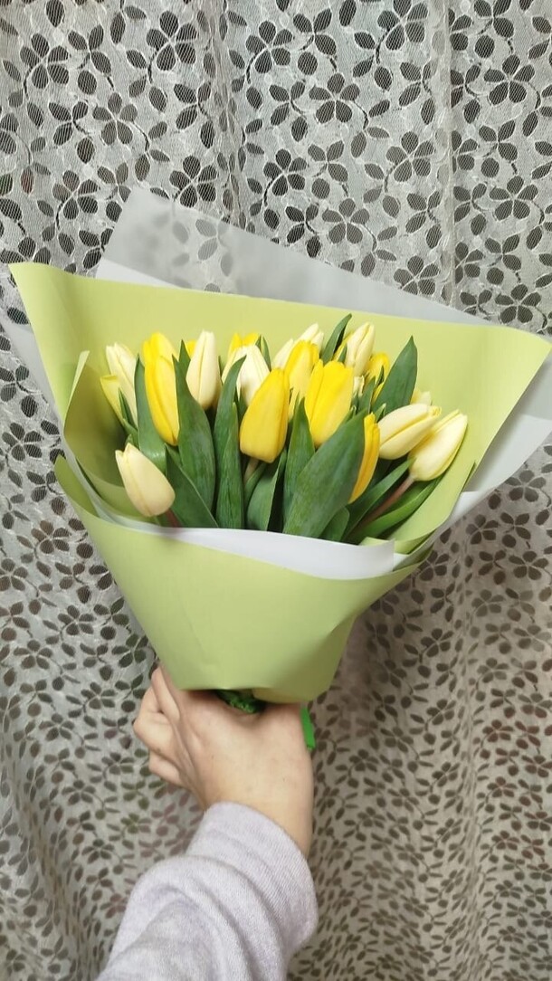 Букет из тюльпана, артикул F1375364 - 4000 рублей, доставка по городу. Flawery - доставка цветов