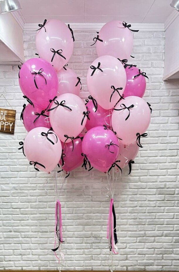 Шары с бантами, артикул F1364556 - 5606 рублей, доставка по городу. Flawery - доставка цветов