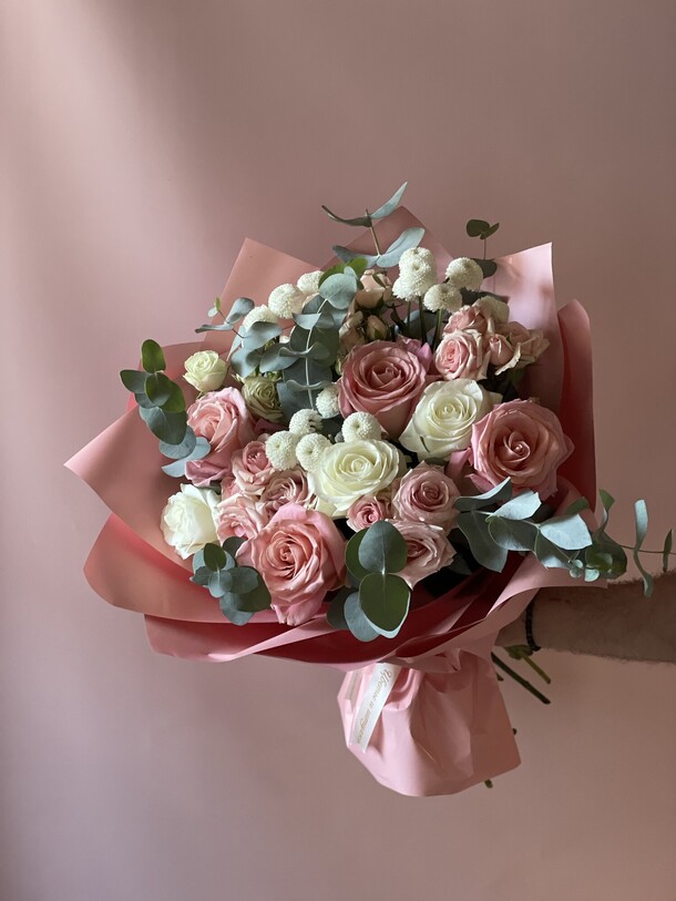 Букет розовые мечты, артикул F1296239 - 7500 рублей, доставка по городу. Flawery - доставка цветов