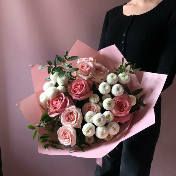 Букет цветущие миры, артикул F1334364 - 4400 рублей, доставка по городу. Flawery - доставка цветов