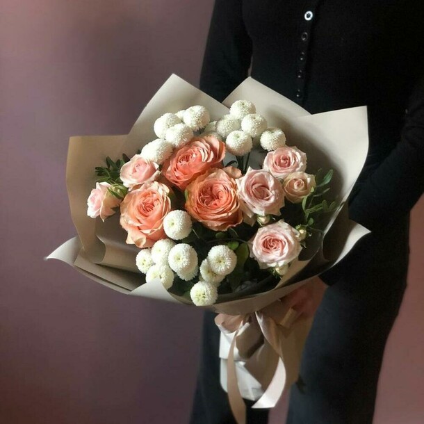 Букет валенсия, артикул F1334367 - 4400 рублей, доставка по городу. Flawery - доставка цветов