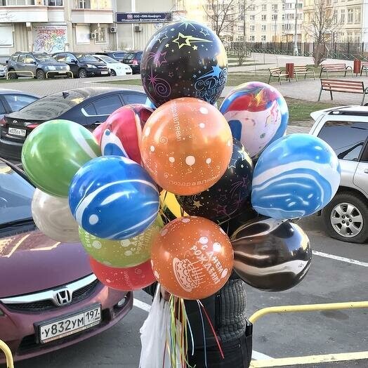 Набор 19 шаров, артикул F1329129 - 4500 рублей, доставка по городу. Flawery - доставка цветов