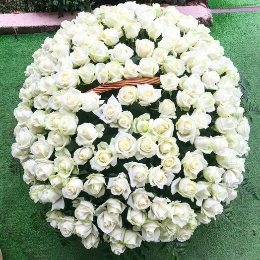 Корзина 201 роза, артикул F1329228 - 55000 рублей, доставка по городу. Flawery - доставка цветов