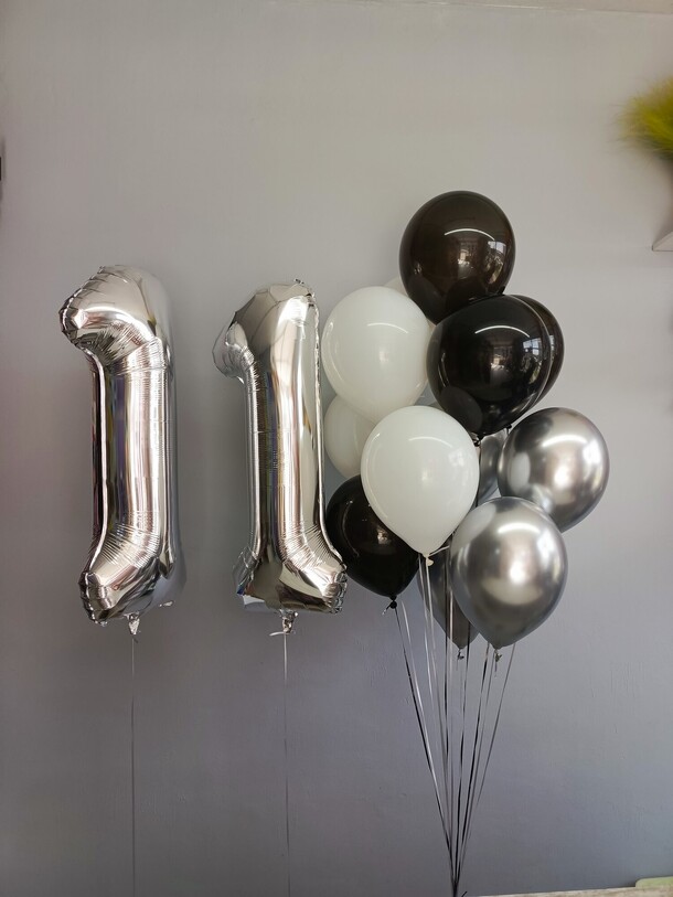 Набор шаров " 11 лет", артикул F1401952 - 5000 рублей, доставка по городу. Flawery - доставка цветов