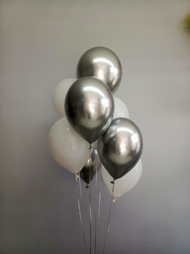 Набор шаров 9 нт, артикул F1401957 - 2290 рублей, доставка по городу. Flawery - доставка цветов