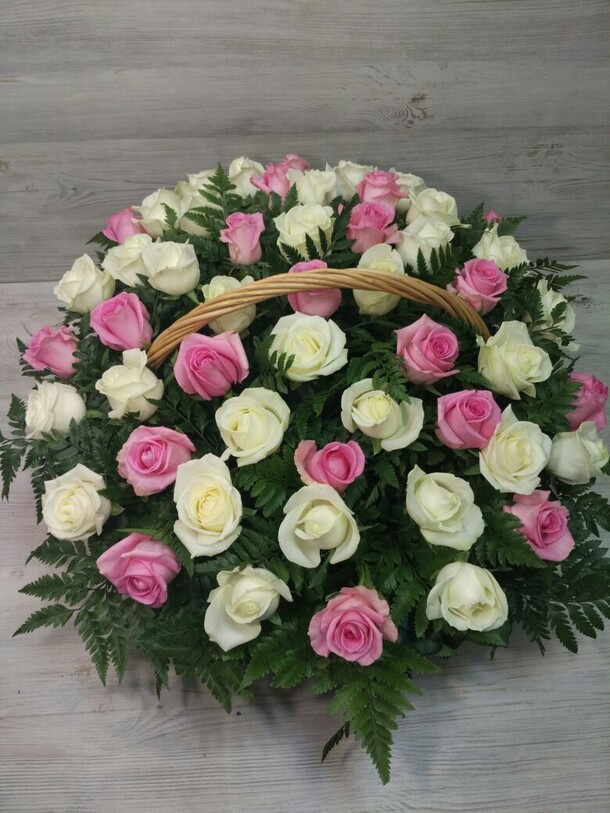 Корзина "проявление чувства", артикул F10886 - 16363 рублей, доставка по городу. Flawery - доставка цветов