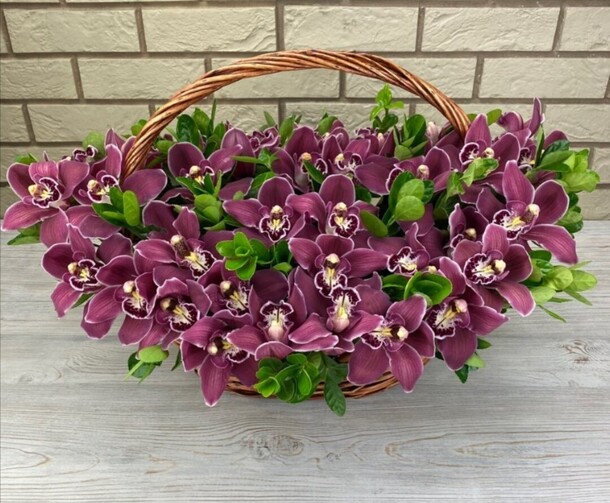 Орхидея в корзине, артикул F1143524 - 66025 рублей, доставка по городу. Flawery - доставка цветов