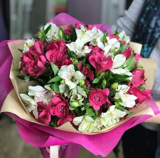 Микс альстромерия, артикул F20082 - 3952 рублей, доставка по городу. Flawery - доставка цветов