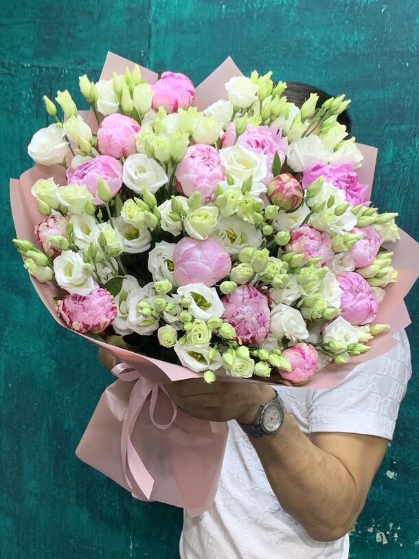 Пионы сара бернар, артикул F20631 - 25652 рублей, доставка по городу. Flawery - доставка цветов