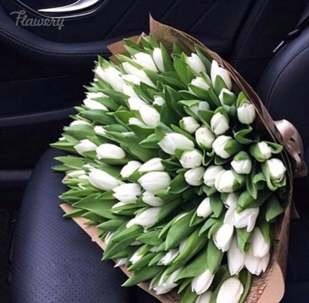 Букет из 101 тюльпанов., артикул F27130 - 23957 рублей, доставка по городу. Flawery - доставка цветов