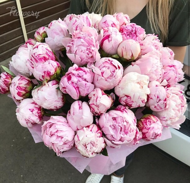 Букет из пионов., артикул F34171 - 36999 рублей, доставка по городу. Flawery - доставка цветов