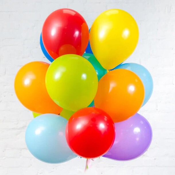 9 микс шары, артикул F1318677 - 2700 рублей, доставка по городу. Flawery - доставка цветов