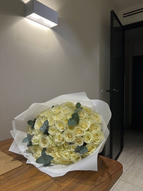 Белый снег, артикул F1234175 - 10999 рублей, доставка по городу. Flawery - доставка цветов