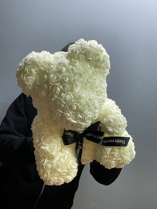 Мишка из роз, артикул F1266123 - 7500 рублей, доставка по городу. Flawery - доставка цветов