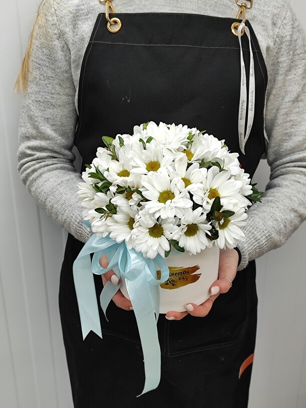 Ромашки, артикул F1240495 - 4171 рублей, доставка по городу. Flawery - доставка цветов