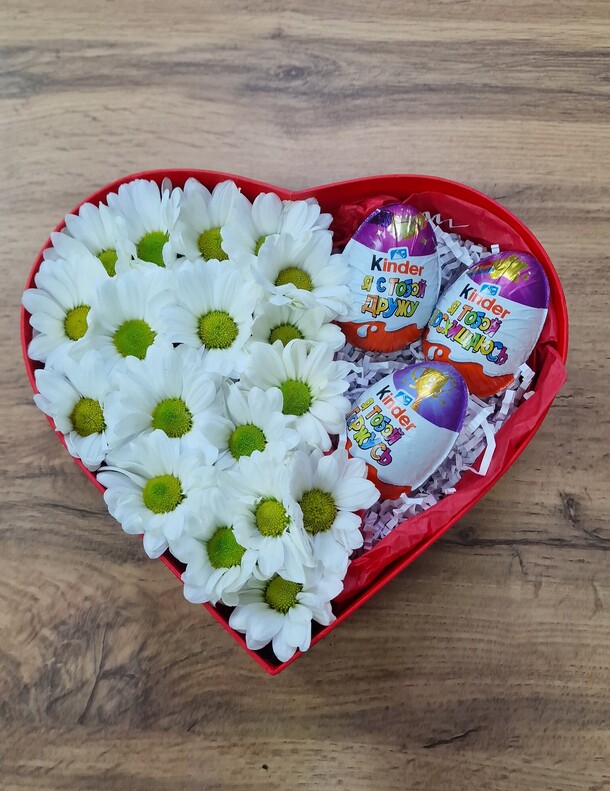 Сердце, артикул F1292751 - 4500 рублей, доставка по городу. Flawery - доставка цветов