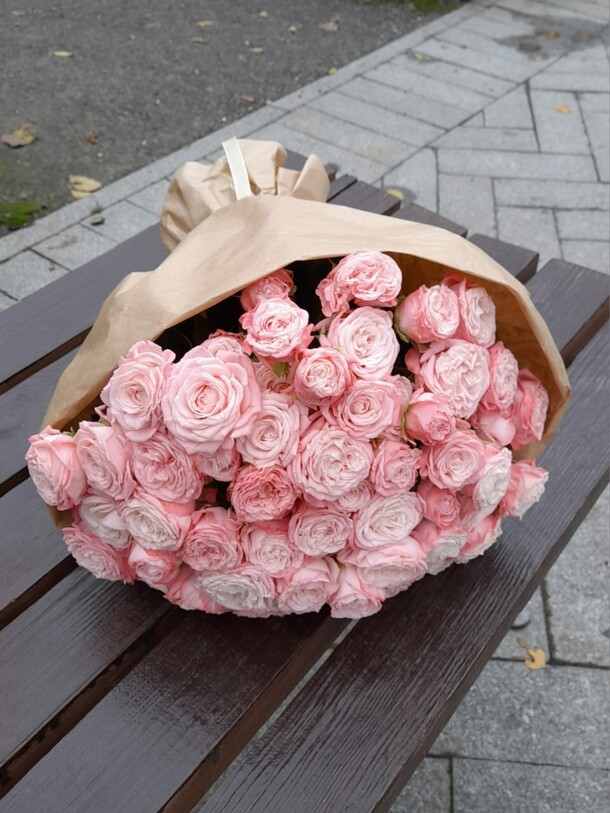 Букет пионовидные розы, артикул F1243093 - 6950 рублей, доставка по городу. Flawery - доставка цветов