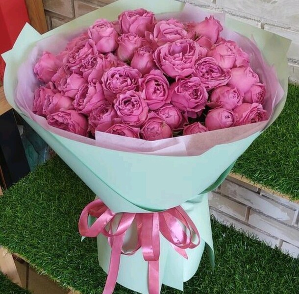 Букет пионовидных роз 21, артикул F1216439 - 8330 рублей, доставка по городу. Flawery - доставка цветов