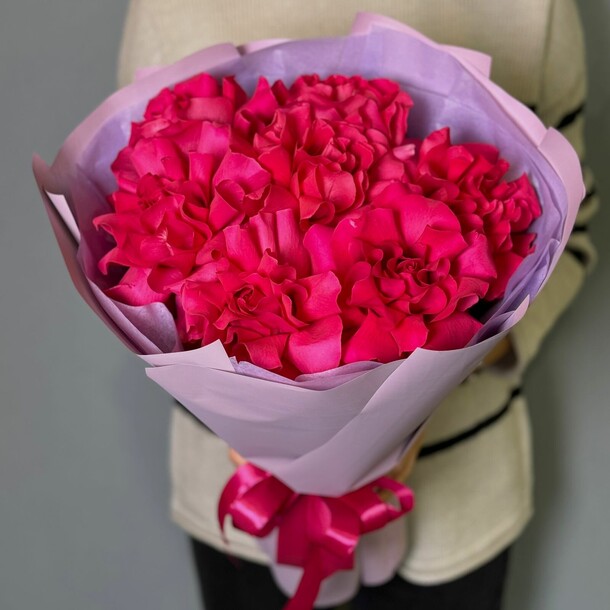 Французские розы 7шт, артикул F1292718 - 3750 рублей, доставка по городу. Flawery - доставка цветов