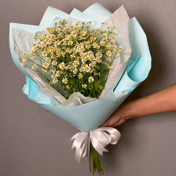 Букет ромашек, артикул F1339167 - 3500 рублей, доставка по городу. Flawery - доставка цветов