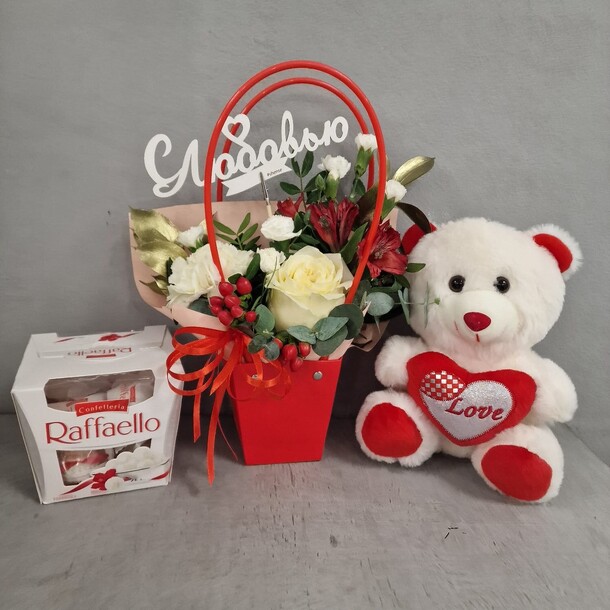 Набор для любимой, артикул F1254368 - 4785 рублей, доставка по городу. Flawery - доставка цветов
