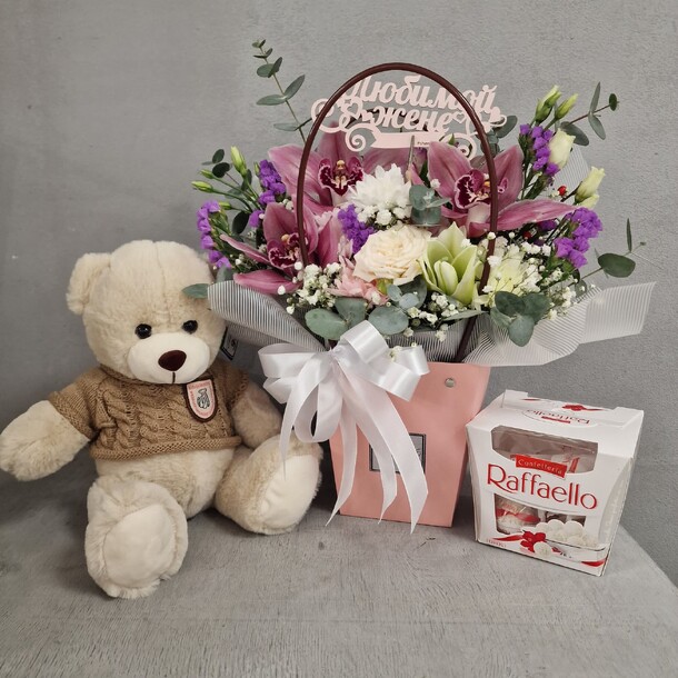 Набор для любимой супруги, артикул F1254395 - 6290 рублей, доставка по городу. Flawery - доставка цветов