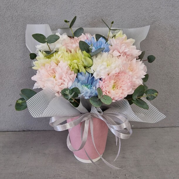 Цветы в стакане, артикул F1257223 - 1562 рублей, доставка по городу. Flawery - доставка цветов