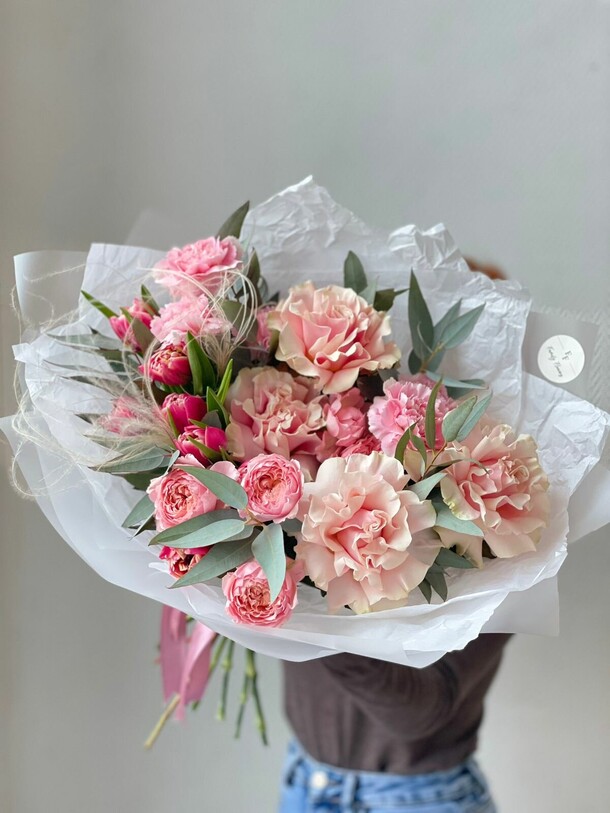 Розовая мечта, артикул F1264770 - 9460 рублей, доставка по городу. Flawery - доставка цветов