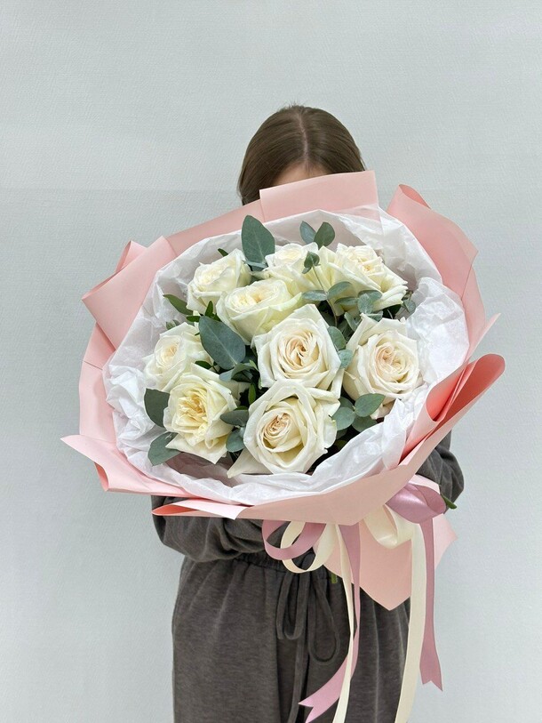 Пионовидные розы «охара», артикул F1344094 - 6930 рублей, доставка по городу. Flawery - доставка цветов