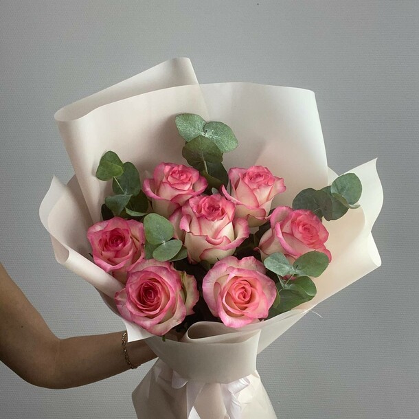 Букет из роз "джульетта", артикул F1219716 - 4859 рублей, доставка по городу. Flawery - доставка цветов