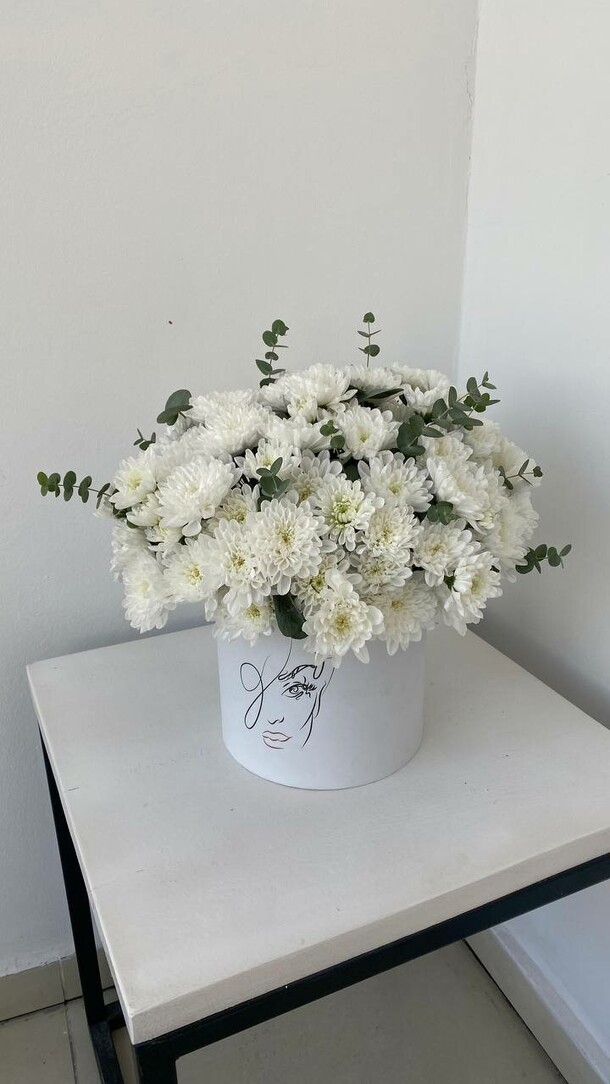 Композиция "хризантема", артикул F1321448 - 11010 рублей, доставка по городу. Flawery - доставка цветов