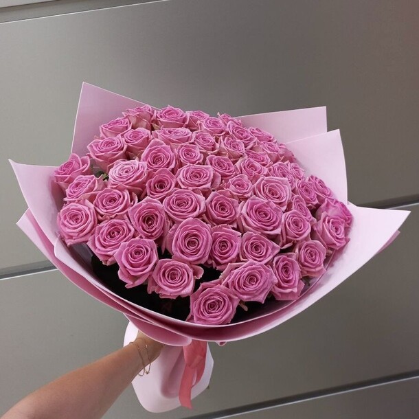 51 шикарная роза аква, артикул F1324659 - 15250 рублей, доставка по городу. Flawery - доставка цветов