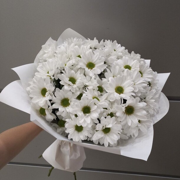 Белоснежная ромашка, артикул F1324669 - 4190 рублей, доставка по городу. Flawery - доставка цветов