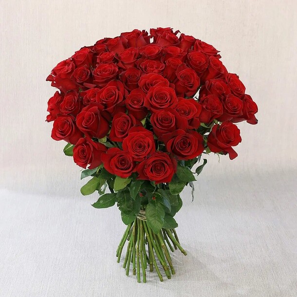 Букет из 51 розы - фридом, артикул F1270849 - 24624 рублей, доставка по городу. Flawery - доставка цветов