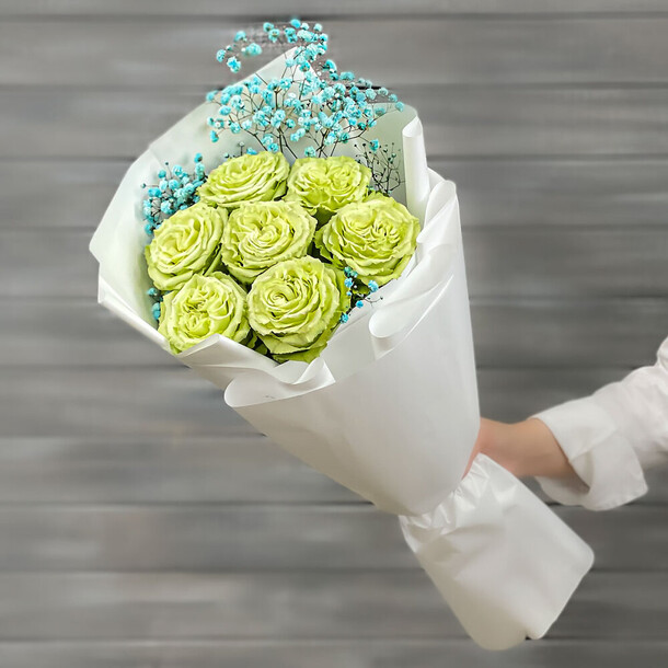 Букет из 7 роз охара, артикул F1275316 - 5324 рублей, доставка по городу. Flawery - доставка цветов