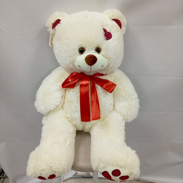 Мишка с сердечком 80 см, артикул F1332125 - 4785 рублей, доставка по городу. Flawery - доставка цветов