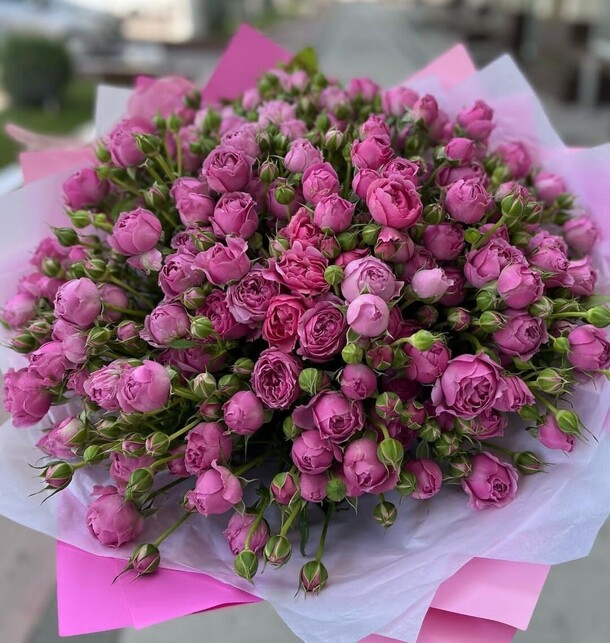 Пионовидная кустовая роза, артикул F1136563 - 30500 рублей, доставка по городу. Flawery - доставка цветов