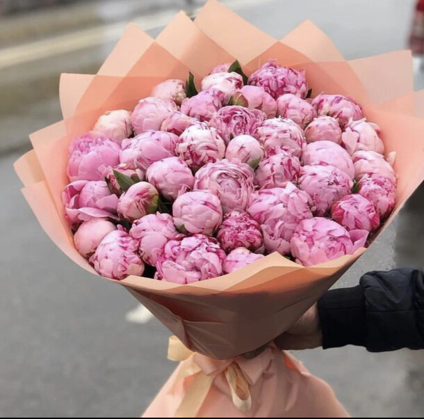 51 пион, артикул F1148444 - 45000 рублей, доставка по городу. Flawery - доставка цветов