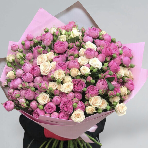 Пионовидная кустовая роза, артикул F1150689 - 32414 рублей, доставка по городу. Flawery - доставка цветов