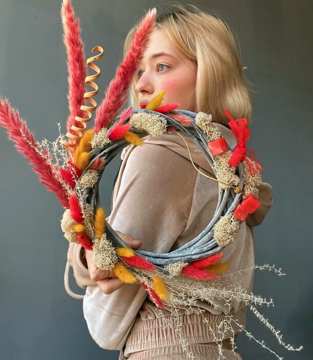 Декорный венок «зов предков», артикул F1326011 - 2210 рублей, доставка по городу. Flawery - доставка цветов