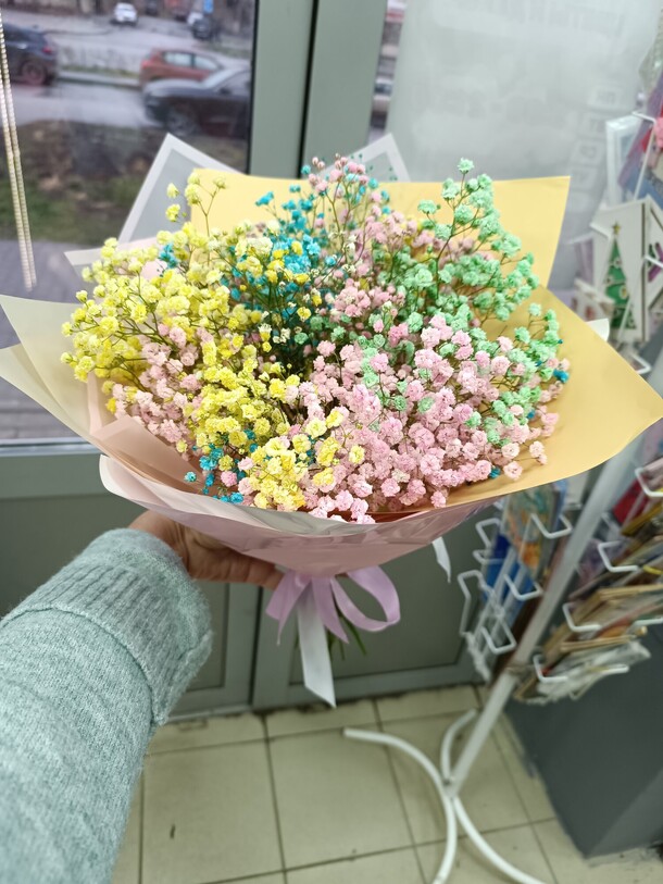 Букет «искрящийся», артикул F1352454 - 1722 рублей, доставка по городу. Flawery - доставка цветов