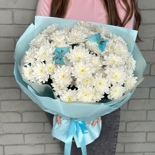 Букет "белоснежный сад", артикул F1345168 - 5750 рублей, доставка по городу. Flawery - доставка цветов