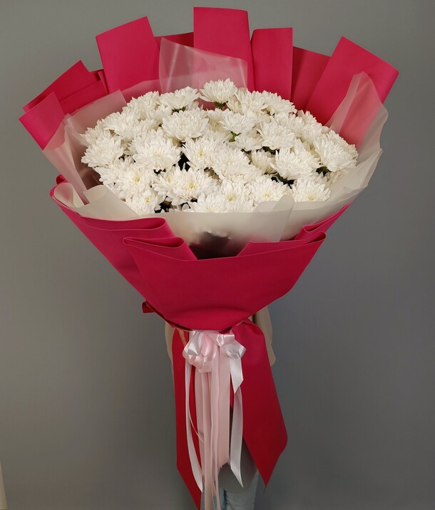 Гигант из хризантем, артикул F1306780 - 7900 рублей, доставка по городу. Flawery - доставка цветов